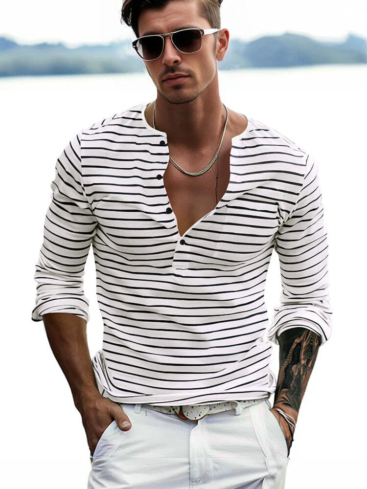 Mike - Comfy Stripe Shirt | By Julian & Claire Toronto