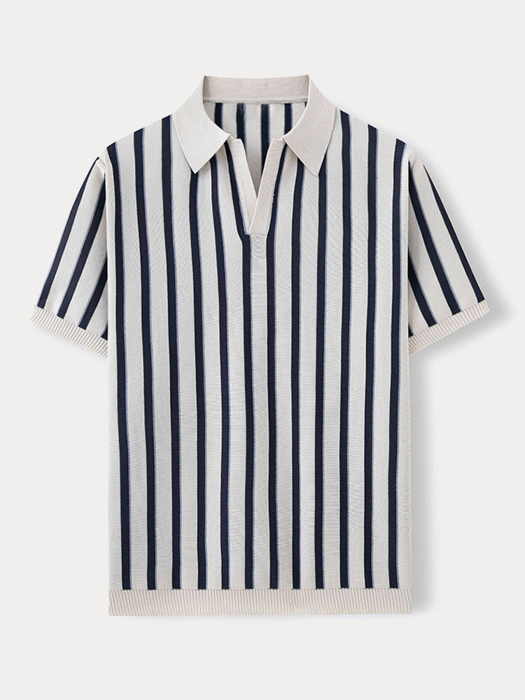 Lewis - Urban Casual Stripe Knit Top | By Julian & Claire Toronto