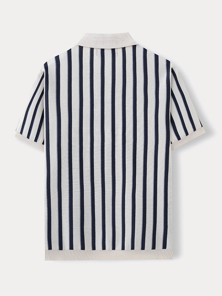 Lewis - Urban Casual Stripe Knit Top | By Julian & Claire Toronto
