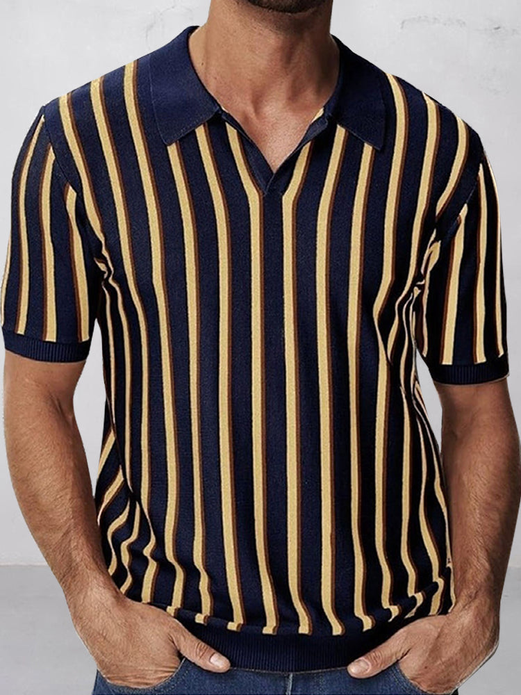 Lewis - Urban Casual Stripe Knit Top | By Julian & Claire Toronto