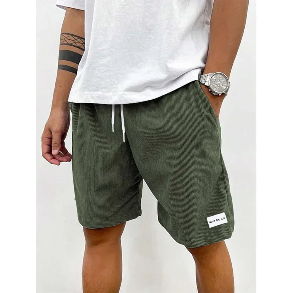 Green Reid - Ribbed Shorts | By Julian & Claire Toronto