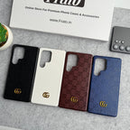 Luxury Premium Fashion Brand Leather Case For Samsung Galaxy