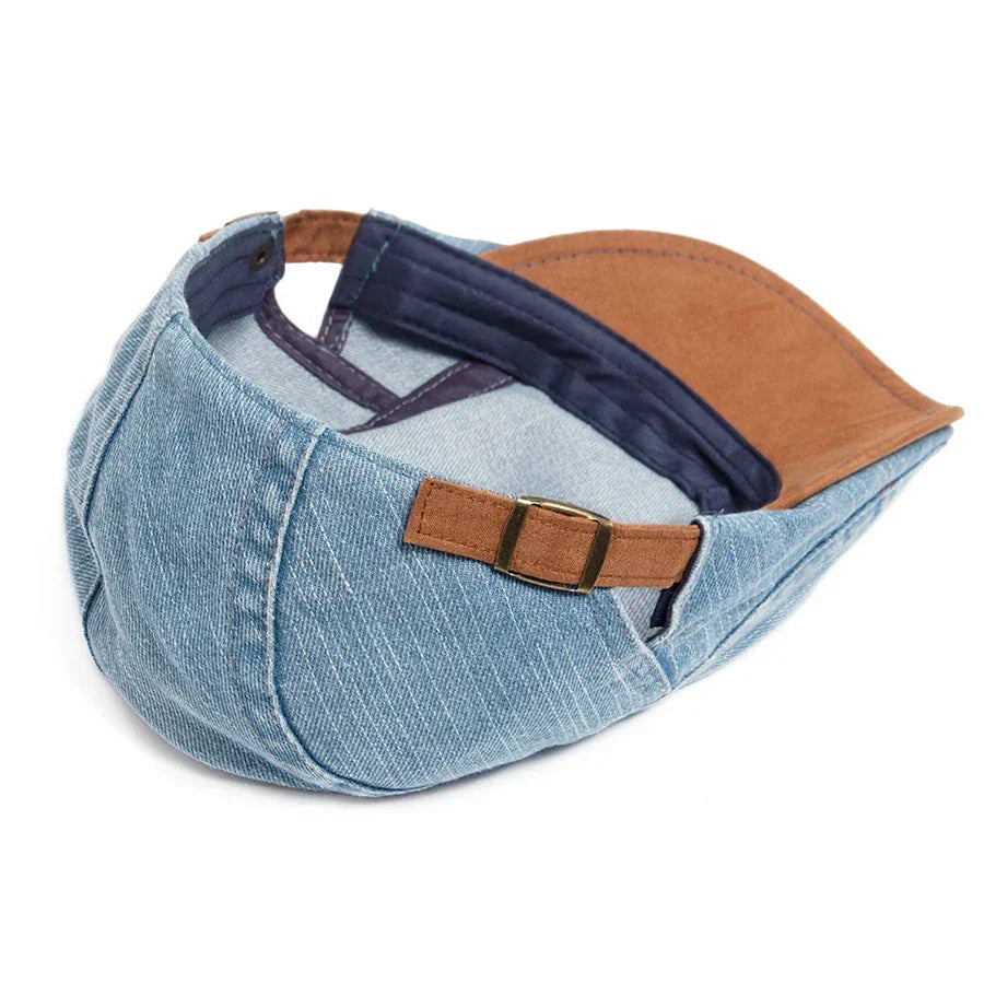 Douglas - Classic Denim Flat Cap | By Julian & Claire Toronto