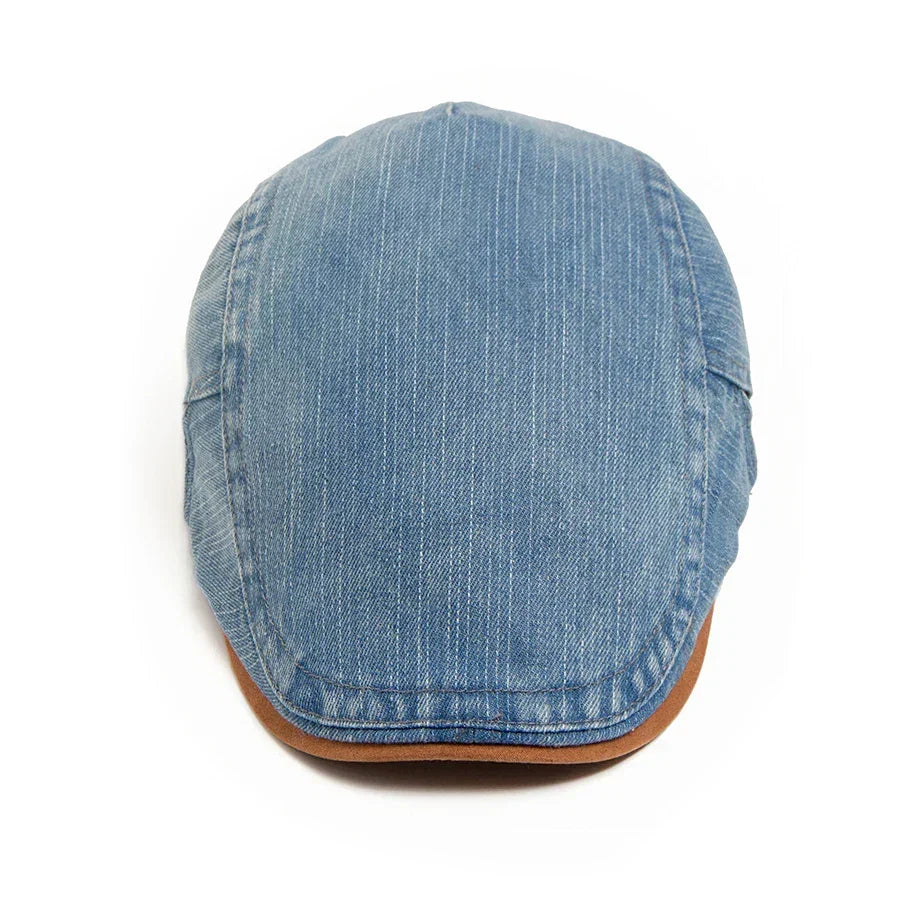 Douglas - Classic Denim Flat Cap | By Julian & Claire Toronto