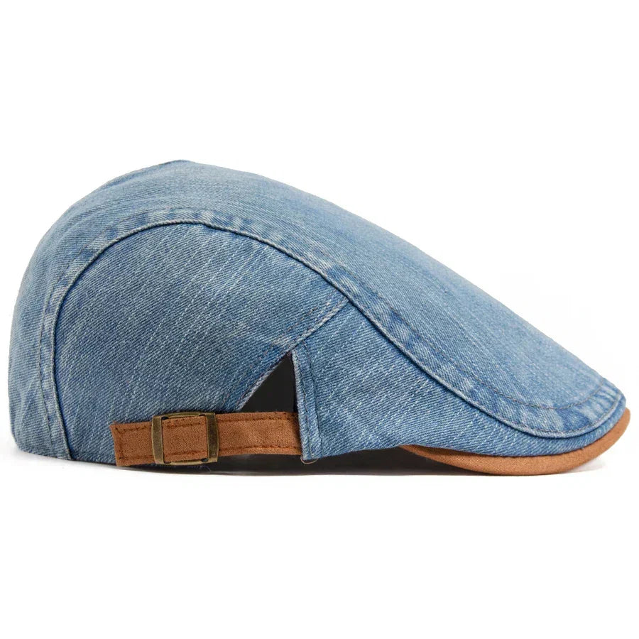 Douglas - Classic Denim Flat Cap | By Julian & Claire Toronto