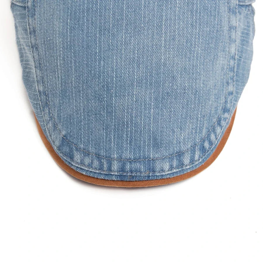 Douglas - Classic Denim Flat Cap | By Julian & Claire Toronto