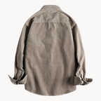 Gavin - Classic Brown Corduroy Long Sleeve Shirt | By Julian & Claire Toronto