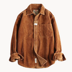 Gavin - Classic Brown Corduroy Long Sleeve Shirt | By Julian & Claire Toronto