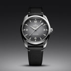 Seamaster Railmaster 38mm - Grey on Leather Strap