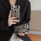 Fashion Houndstooth Wristband iPhone Case