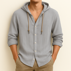 Milton - Relaxed Hooded Button-Up Shirt | By Julian & Claire Toronto