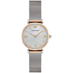 Emporio Armani Ladies Mother of Pearl Watch