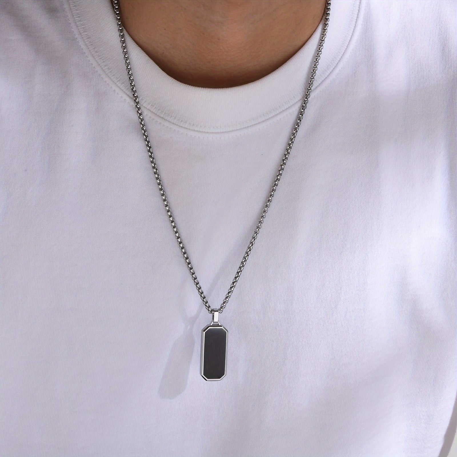 Jean - Stainless Steel Pendant Black | Julian & Claire Toronto