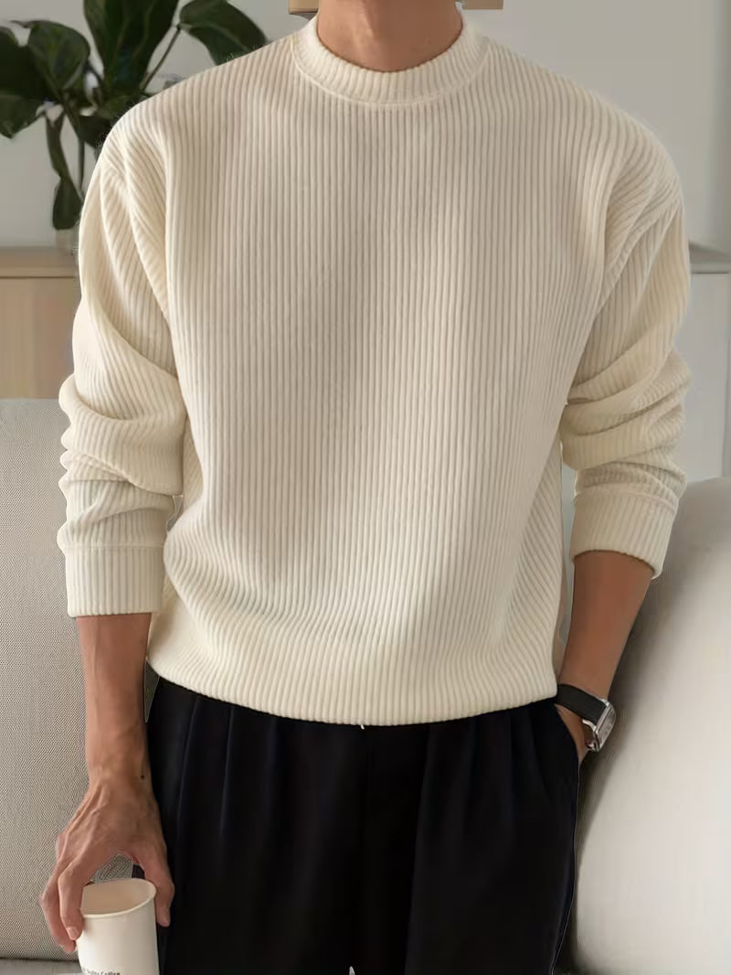 Callahan - Ribbed Knit Long Sleeve Sweater | By Julian & Claire Toronto