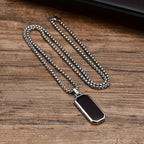 Jean - Stainless Steel Pendant Black | Julian & Claire Toronto