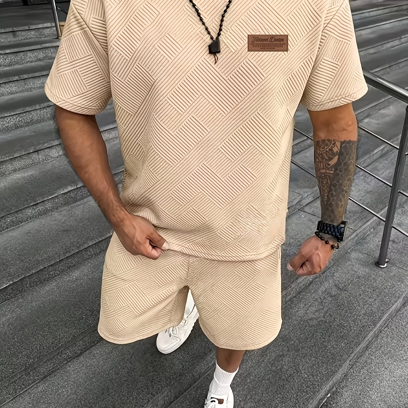 Arjun  - Round Neck Short Sleeve Set | Julian & Claire Toronto