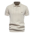 Brady - Classic Ribbed Knit Polo Shirt | By Julian & Claire Toronto