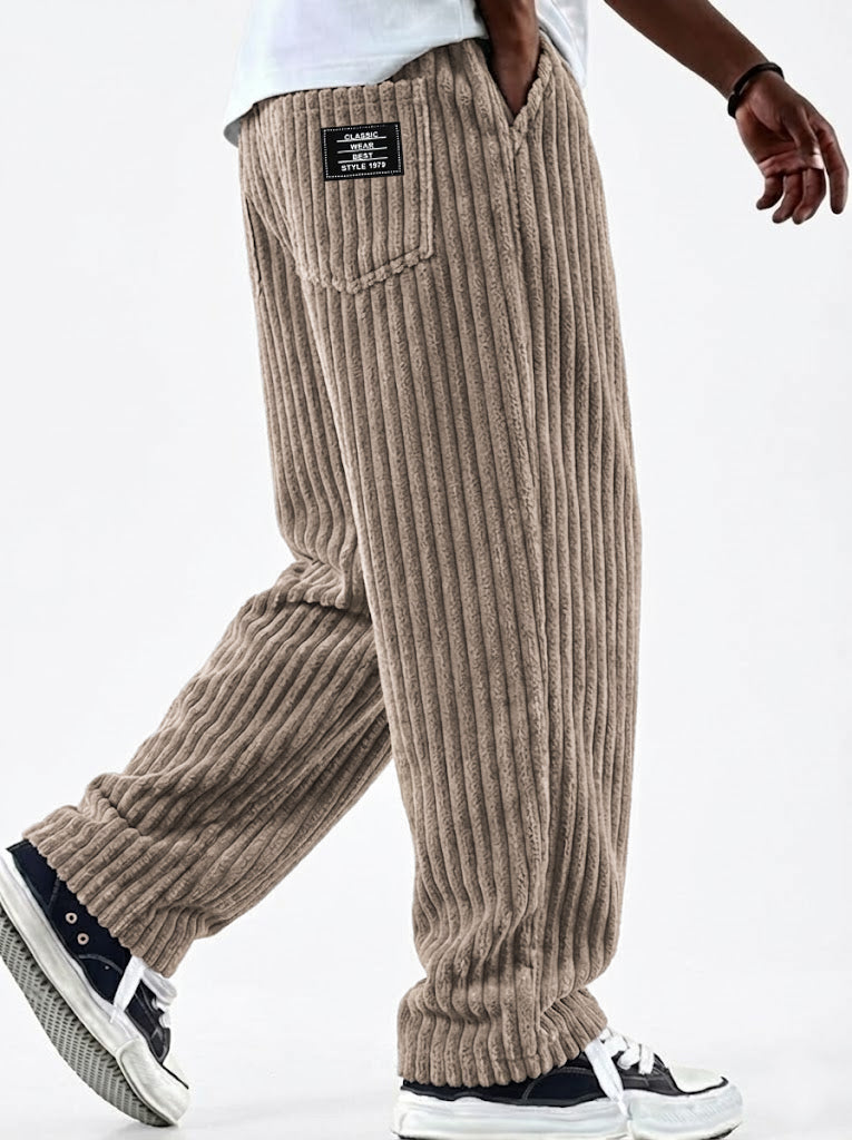 Khaki - Comfort Wide Pants | By Julian & Claire Toronto