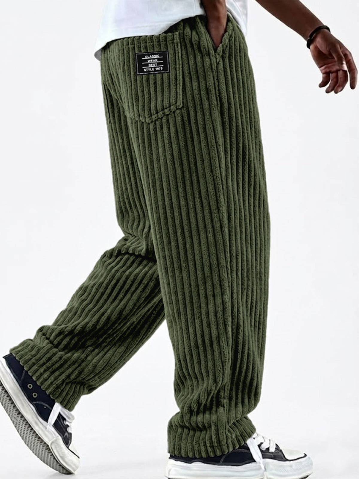 Army- Comfort Wide Pants | By Julian & Claire Toronto