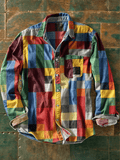 Zavian - Artistic Patchwork Button-Up Shirt | By Julian & Claire Toronto