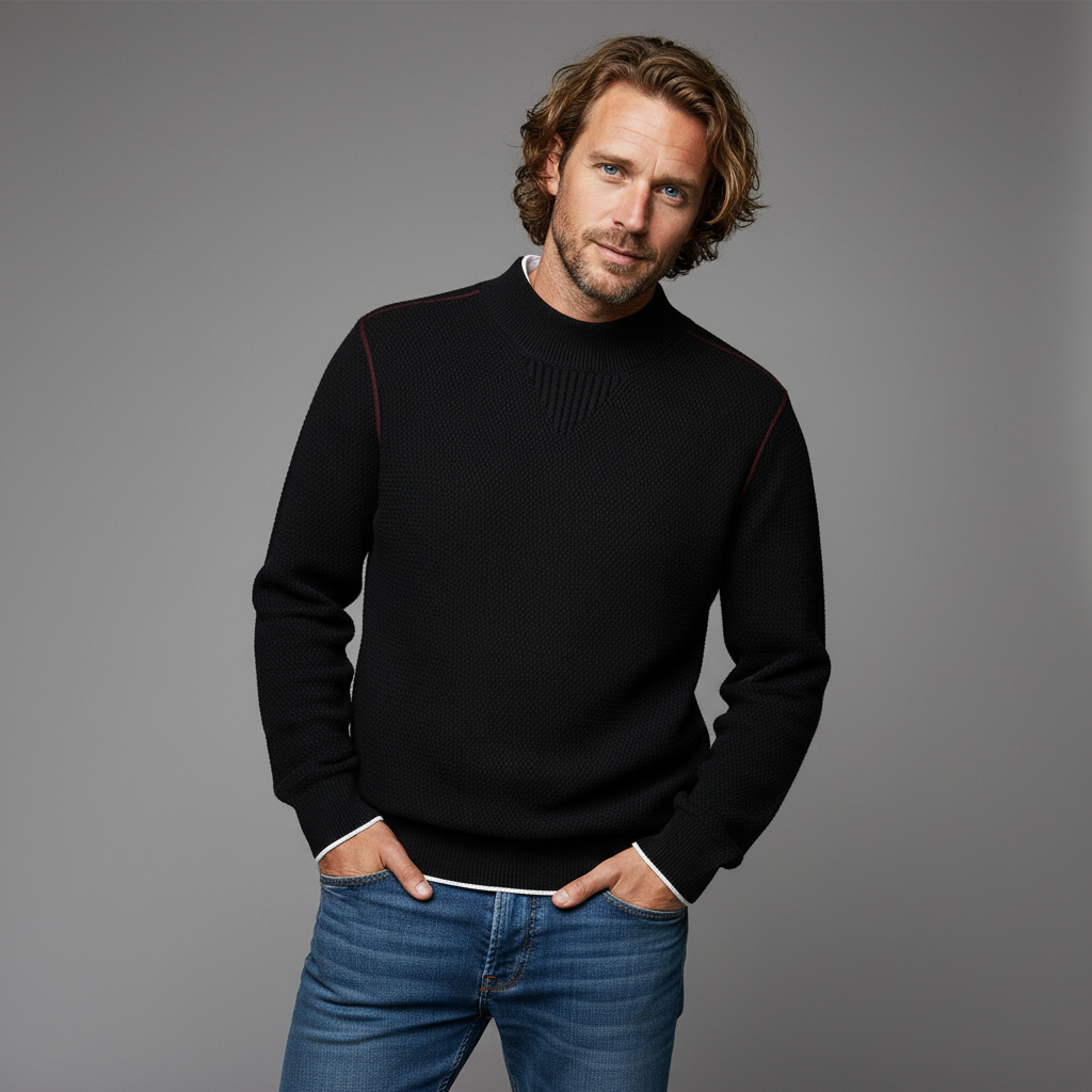 Arthur - Textured Everyday Crewneck Sweater | By Julian & Claire Toronto