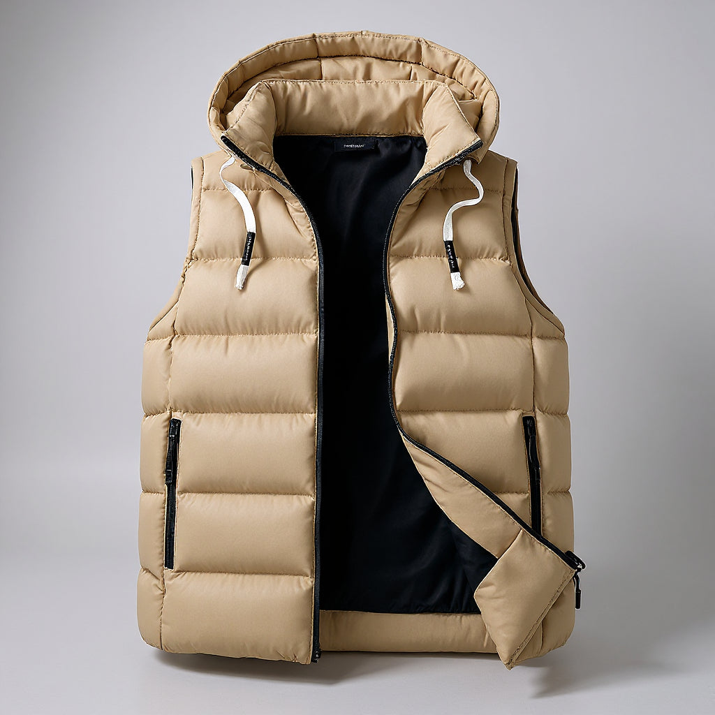 Edwin - All-Season Hooded Vest | By Julian & Claire Toronto