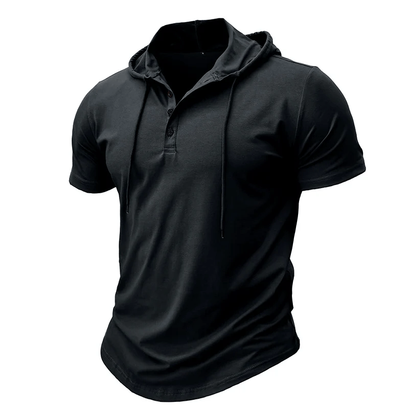 Rhett - Relaxed Fit Henley Hoodie | By Julian & Claire Toronto