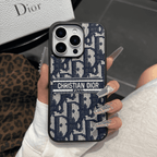 Designer-Inspired Fabric iPhone Case with Embroidered Detail