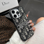 Designer-Inspired Fabric iPhone Case with Embroidered Detail