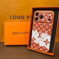 Illustration-Style Monogram Leather iPhone Case