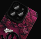 Luxury Velvet Rose Case for iPhone – Full-Lens Protection