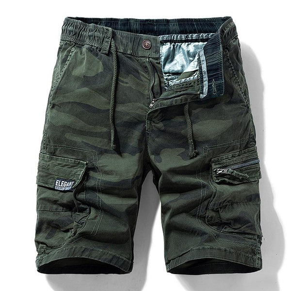 Marshall - Retro Camouflage Cargo Shorts | By Julian & Claire Toronto