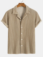 Tatum - Refined Striped Button-Up Shirt | By Julian & Claire Toronto