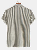 Tatum - Refined Striped Button-Up Shirt | By Julian & Claire Toronto