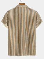 Tatum - Refined Striped Button-Up Shirt | By Julian & Claire Toronto