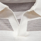 Warner -  Striped Short Sleeve Polo Shirt | By Julian & Claire Toronto