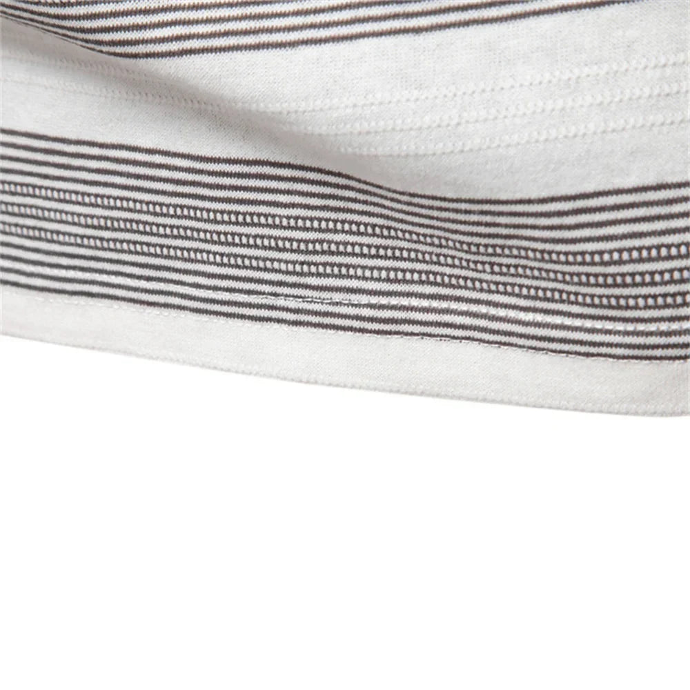 Warner -  Striped Short Sleeve Polo Shirt | By Julian & Claire Toronto