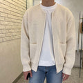 Watson - Classic Ribbed Full-Zip Knit Cardigan | By Julian & Claire Toronto