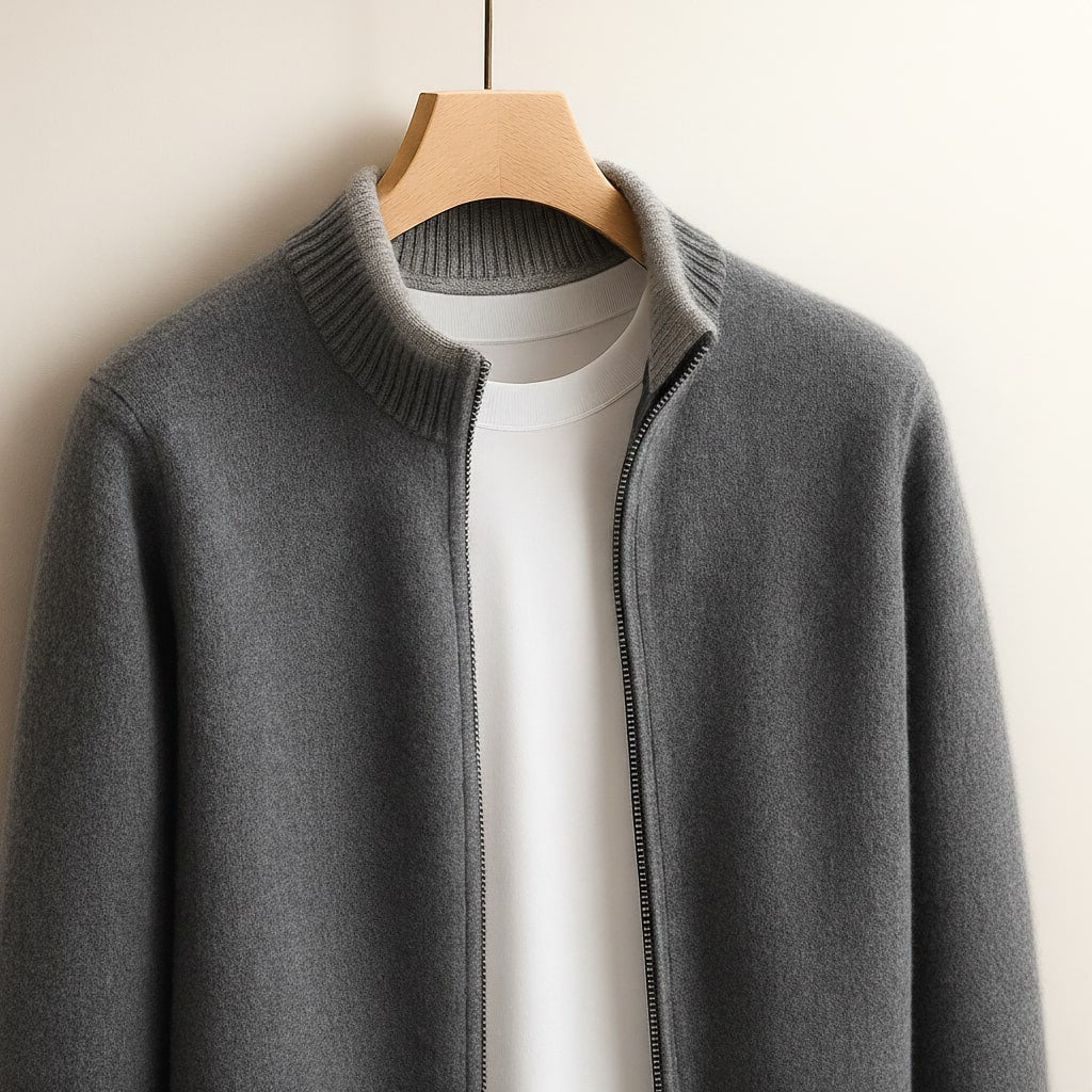 Benjamin - Zip Knit Cardigan | By Julian & Claire Toronto