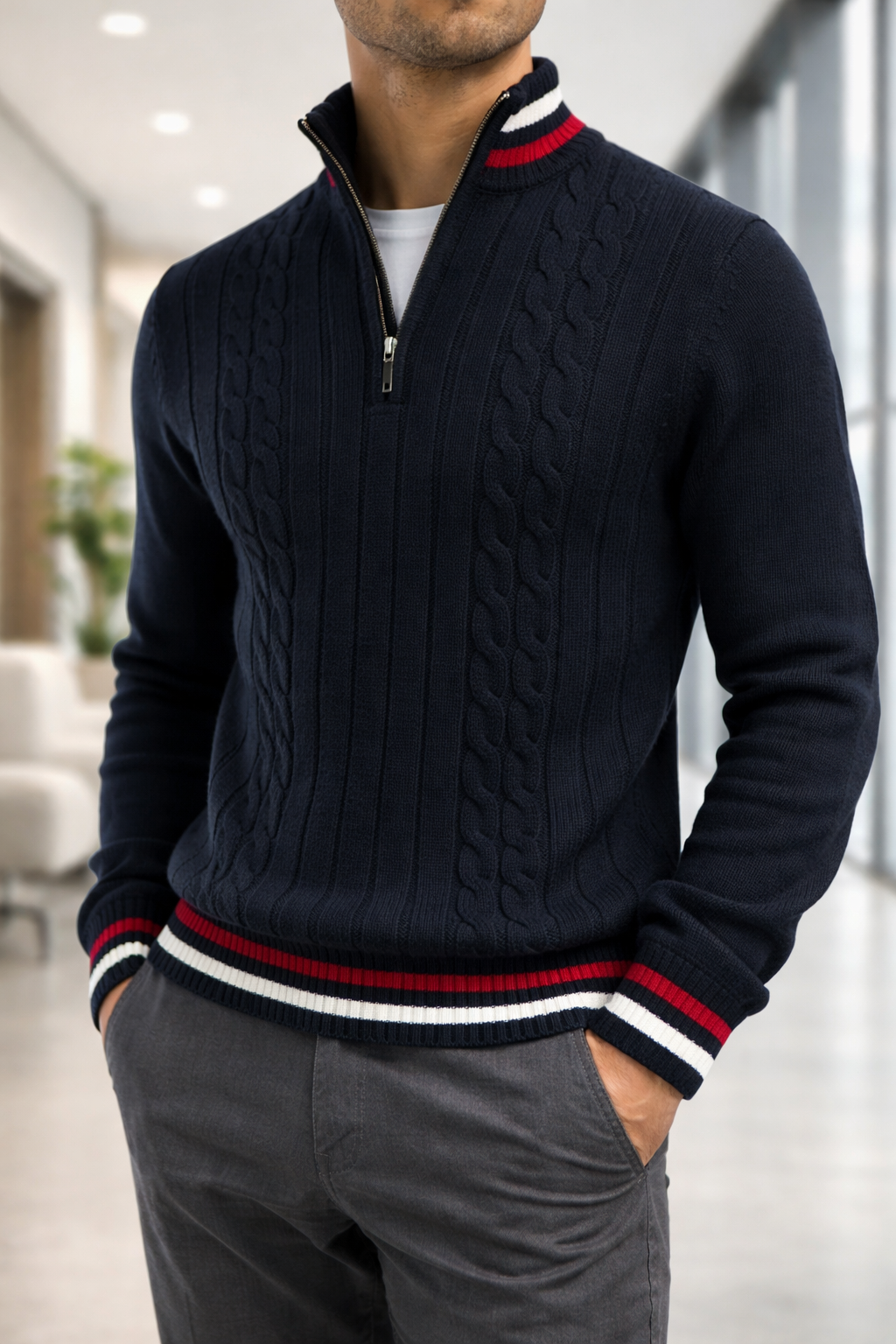 Grayson - Classic Luxe Zip Sweater | By Julian & Claire Toronto