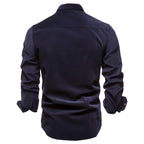 Brian - Classic Military Style Button-Up Shirt | By Julian & Claire Toronto