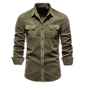 Brian - Classic Military Style Button-Up Shirt | By Julian & Claire Toronto