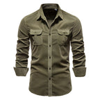 Brian - Classic Military Style Button-Up Shirt | By Julian & Claire Toronto