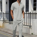 Urijah - Casual Waffle Polo Co-Ord Set | By Julian & Claire Toronto