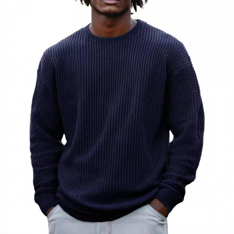 Navy Blue Hudson - Round Neck Long Sleeve | By Julian & Claire Toronto