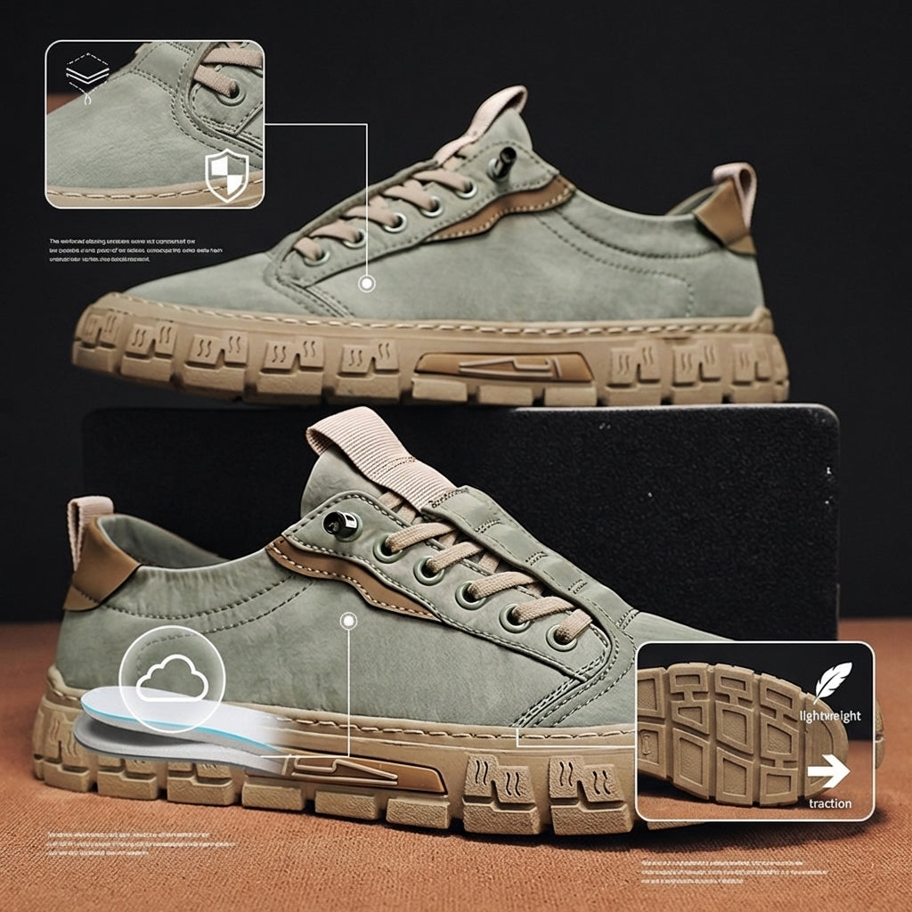 Reuben - Classic Everyday Lace-Up Sneakers | By Julian & Claire Toronto