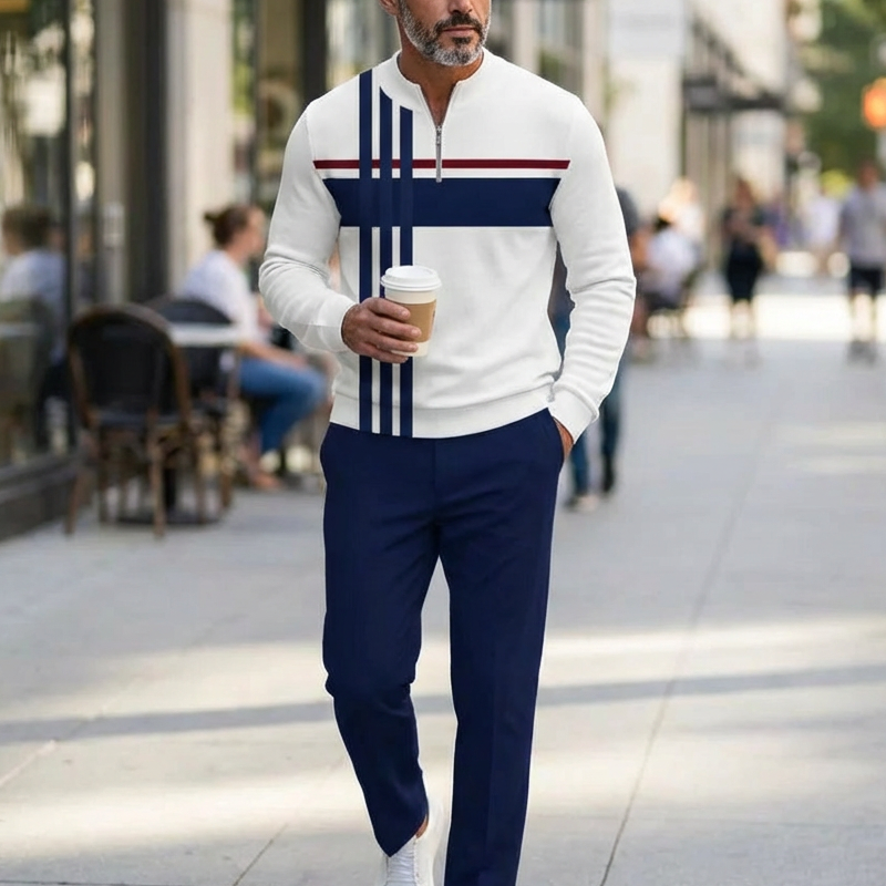 Cullen - Everyday Quarter-Zip Co-Ord Set | By Julian & Claire Toronto