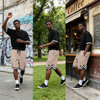 Khaki Stefano - Sport Shorts | By Julian & Claire Toronto