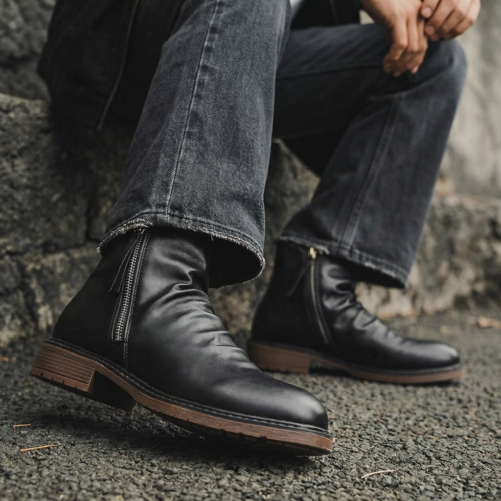 Alexander - Classic Urban Zip Boots | By Julian & Claire Toronto