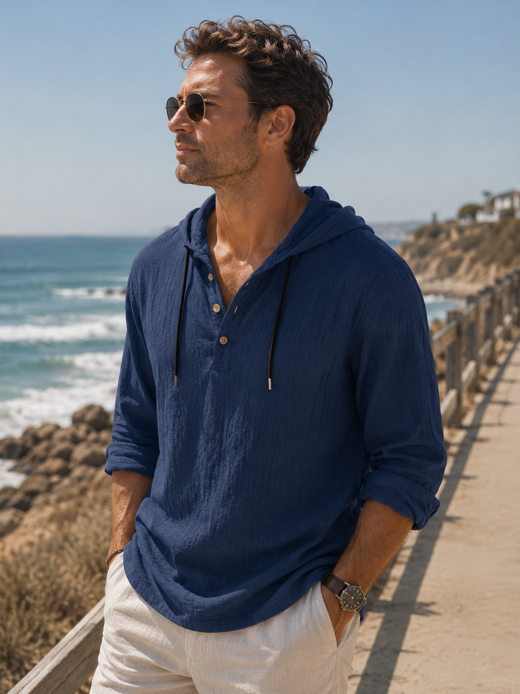 Tiernan - Relaxed Utility Hoodie Shirt | By Julian & Claire Toronto